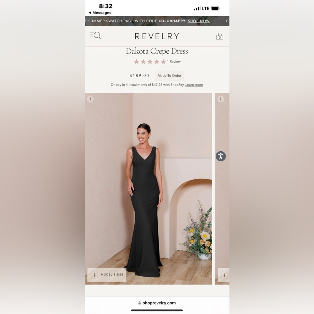 Revelry Dakota Crepe Dress